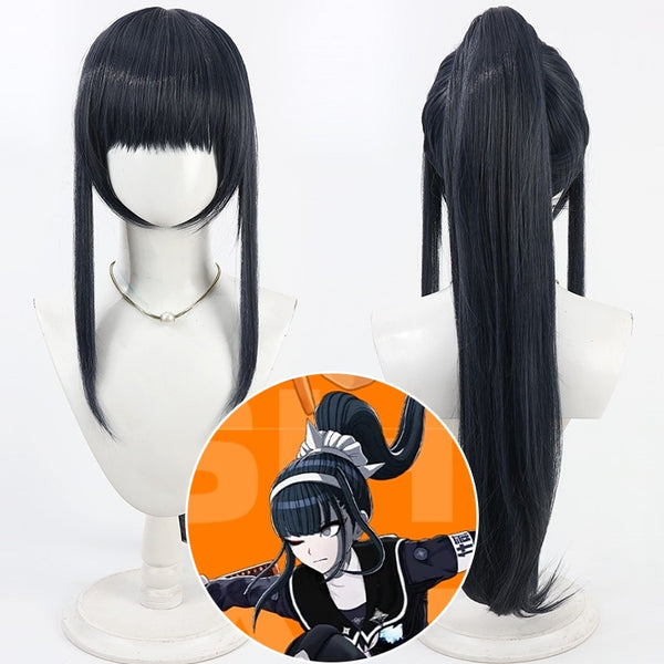 The Hundred Line -Last Defense Academy- Kyoshika Magadori Deep Blue Cosplay Wig