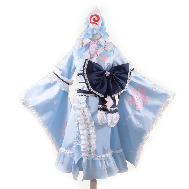 Touhou Project Yuyuko Saigyouji Cosplay Costume