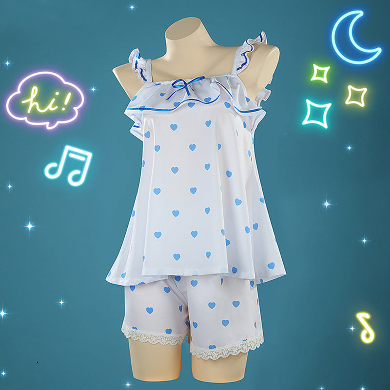 Virtual YouTuber Amamiya Kokoro Sleeping Wear Cosplay Costume