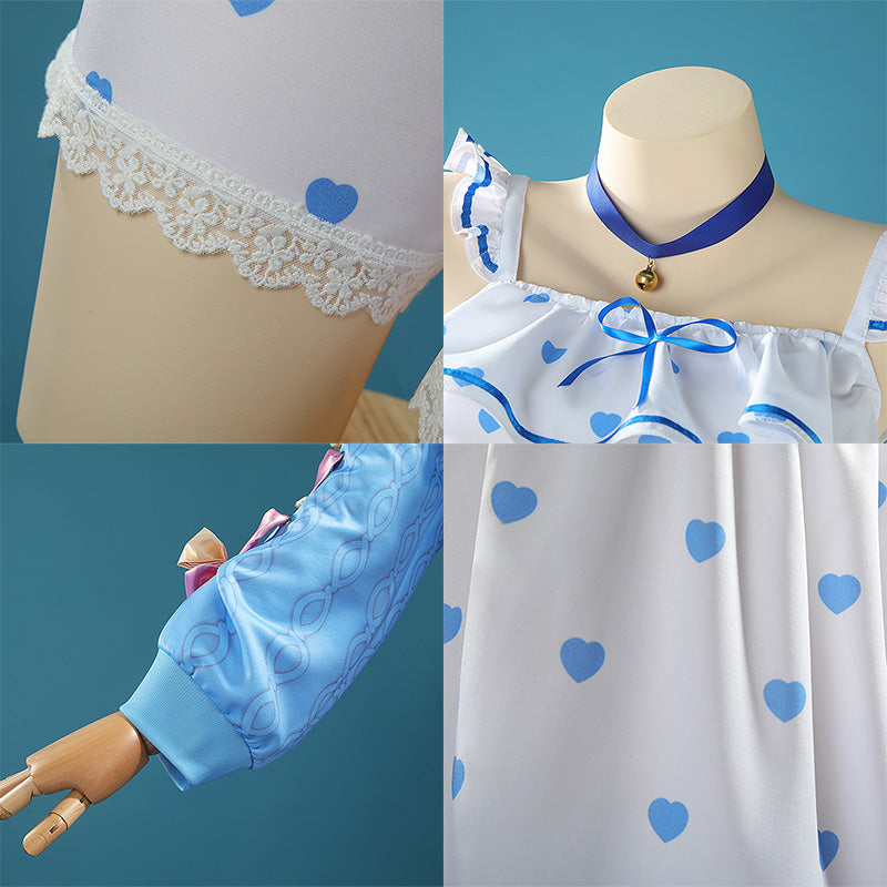 Virtual YouTuber Amamiya Kokoro Sleeping Wear Cosplay Costume