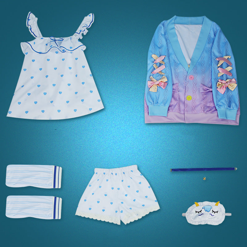 Virtual YouTuber Amamiya Kokoro Sleeping Wear Cosplay Costume