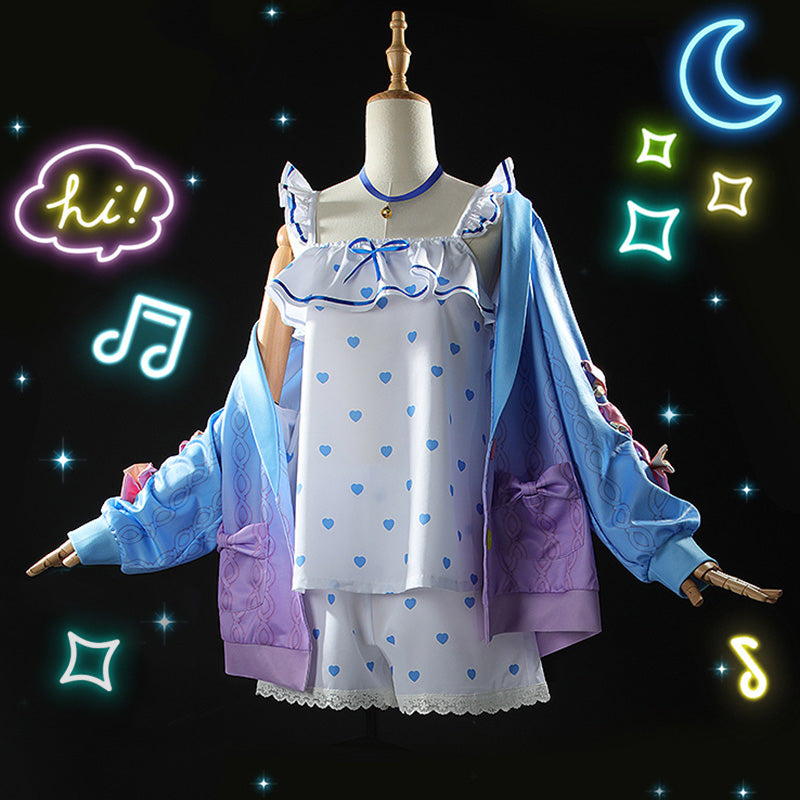 Virtual YouTuber Amamiya Kokoro Sleeping Wear Cosplay Costume