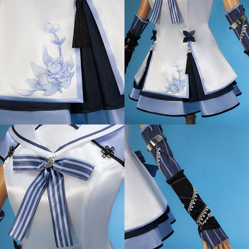 Virtual YouTuber Azuma Seren Blanche Fleur Cosplay Costume