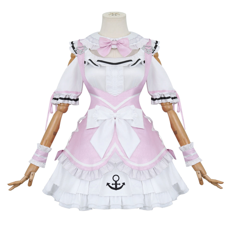 Virtual YouTuber Minato Aqua Minato Aqua Maid Dress Cosplay Costume