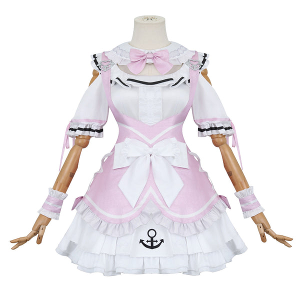 Virtual YouTuber Minato Aqua Minato Aqua Maid Dress Cosplay Costume