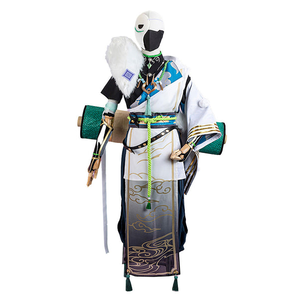Virtual YouTuber NIJISANJI Dytica Murakumo Kagetsu Hero Outfit Cosplay Costume -Scroll and Strap not included