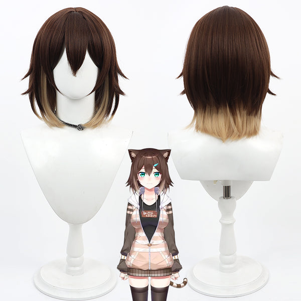 Virtual YouTuber NIJISANJI Fumino Tamaki Fumino Tamaki Noraneko Stray Cat Cosplay Wig