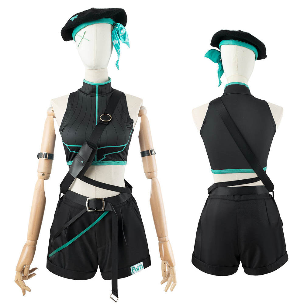 Virtual YouTuber NIJISANJI LazuLight Pomu Rainpuff March 2023 Outfit Cosplay Costume