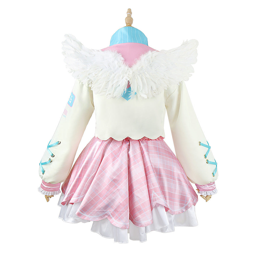Virtual YouTuber NIJISANJI Posanke Amamiya Kokoro Angel Outfit Cosplay Costume
