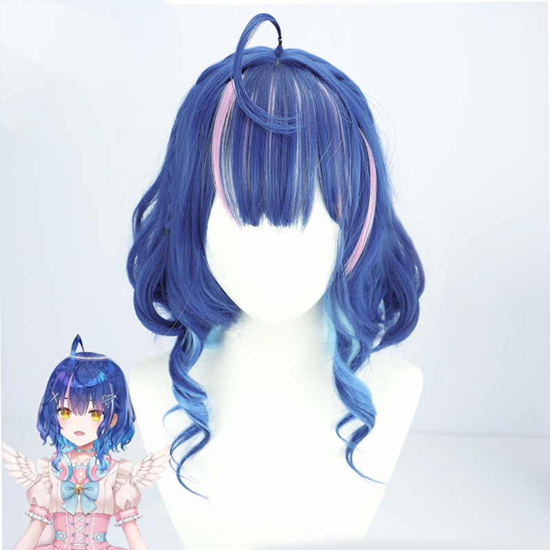 Virtual YouTuber NIJISANJI Posanke Amamiya Kokoro Angel Outfit Cosplay Wig