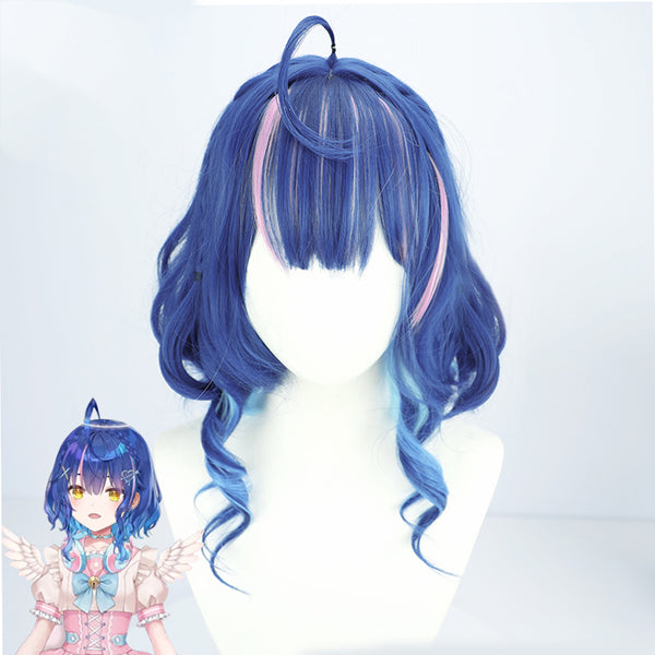 Virtual YouTuber NIJISANJI Posanke Amamiya Kokoro Angel Outfit Cosplay Wig