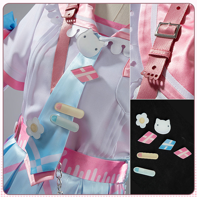 Virtual YouTuber NIJISANJI Yang Nari Loose Fluffy Sailor Uniform Cosplay Costume