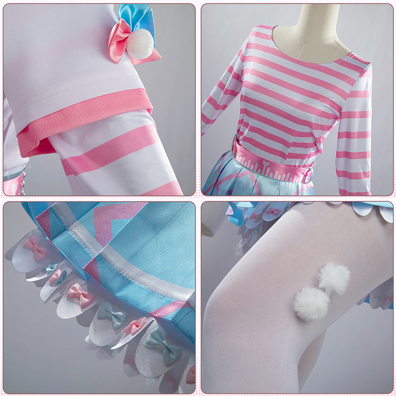Virtual YouTuber NIJISANJI Yang Nari Loose Fluffy Sailor Uniform Cosplay Costume