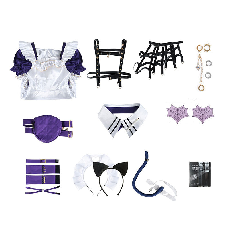 Virtual YouTuber Nijisanji XSOLEIL Meloco Kyoran Second Outfit Cosplay Costume