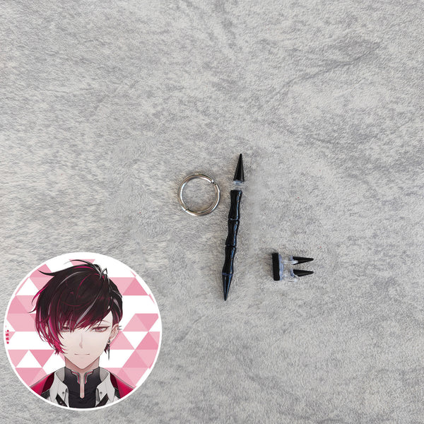 Virtual YouTuber Nijisanji XSOLEIL Ver Vermillion Ear clips Cosplay Accessory Prop