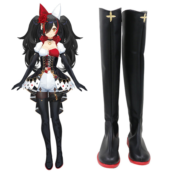 Virtual YouTuber Ookami Mio Fifth Costume Shoes Cosplay Boots