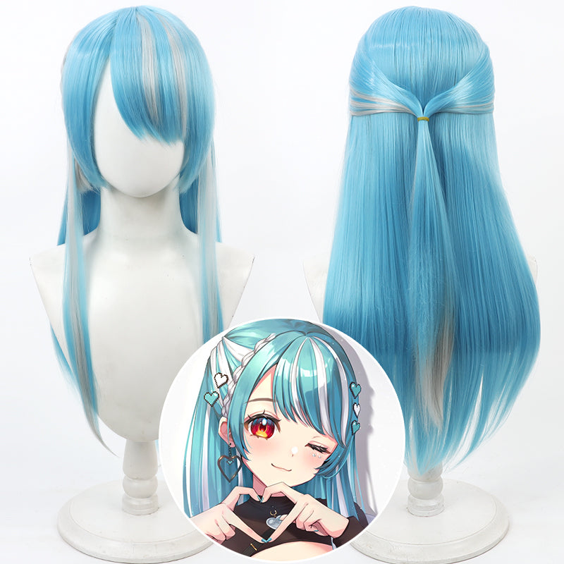 Virtual YouTuber VSPO Shiranami Ramune Cosplay Wig