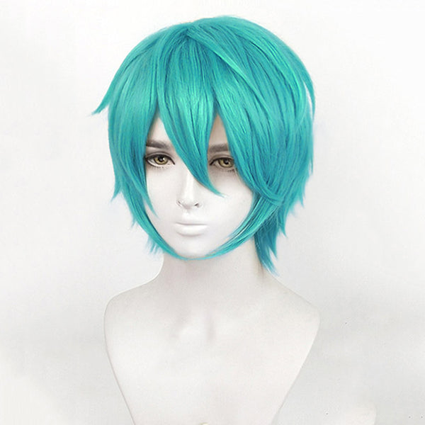 Vocaloid Hatsune Miku Male Blue Green Cosplay Wig