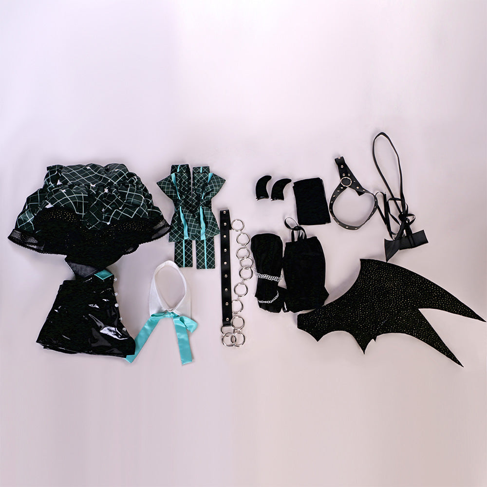 Vocaloid Hatsune Miku x Rascal Collab Little Devil Ver. 2023 Devil Wings Gothic Cosplay Costume SR