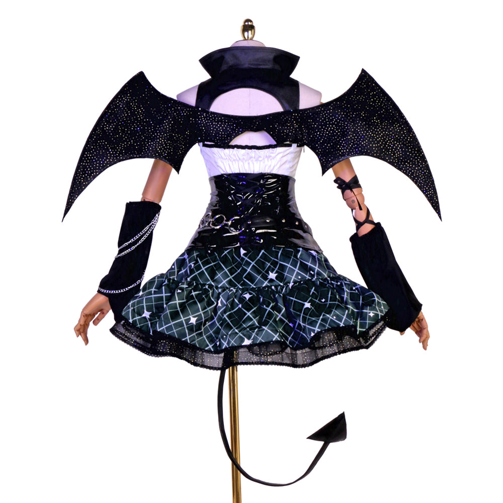 Vocaloid Hatsune Miku x Rascal Collab Little Devil Ver. 2023 Devil Wings Gothic Cosplay Costume SR