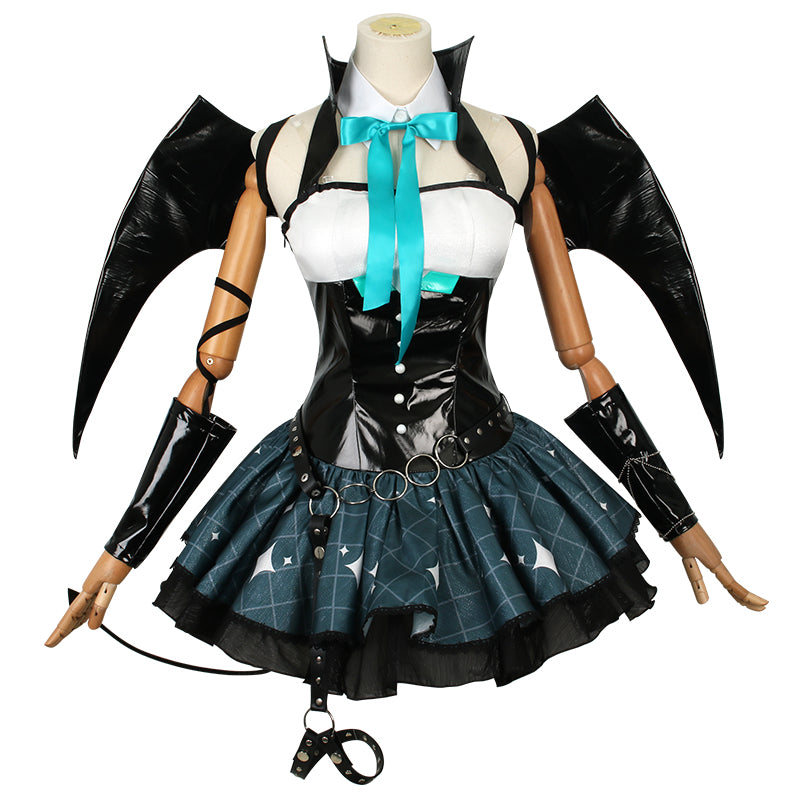 Vocaloid Hatsune Miku x Rascal Collab Little Devil Ver. 2023 Devil Wings Gothic Cosplay Costume R