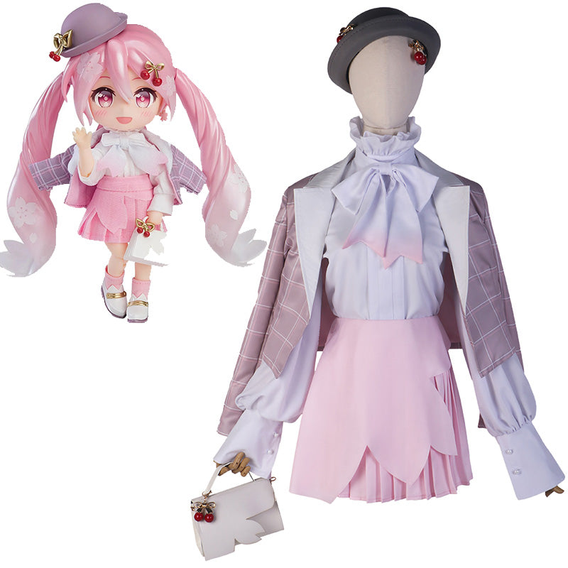 Vocaloid Sakura Miku Hanami Outfit Version Nendoroid Doll Cosplay Costume