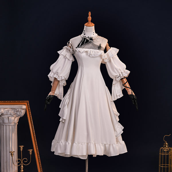 Wuthering Waves Phrolova White Dress Cosplay Costume