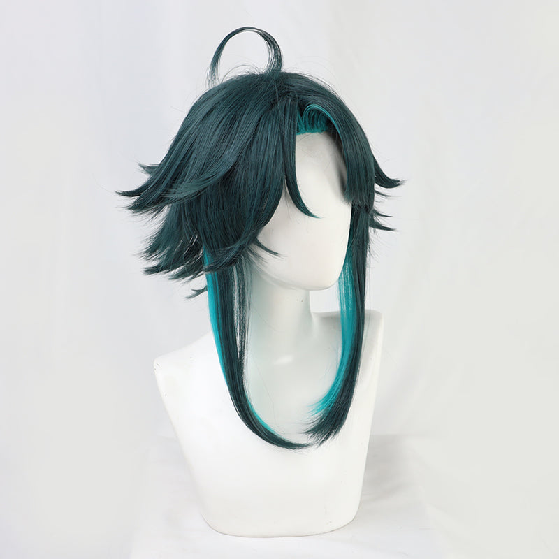 Xiao from Genshin Impact Halloween Green Cosplay Wig