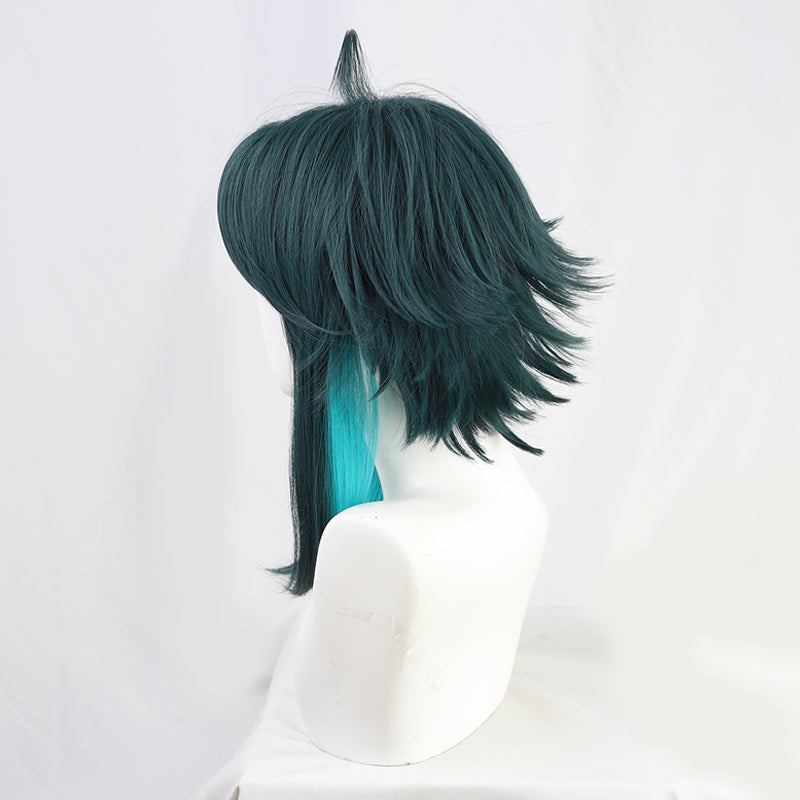 Xiao from Genshin Impact Halloween Green Cosplay Wig