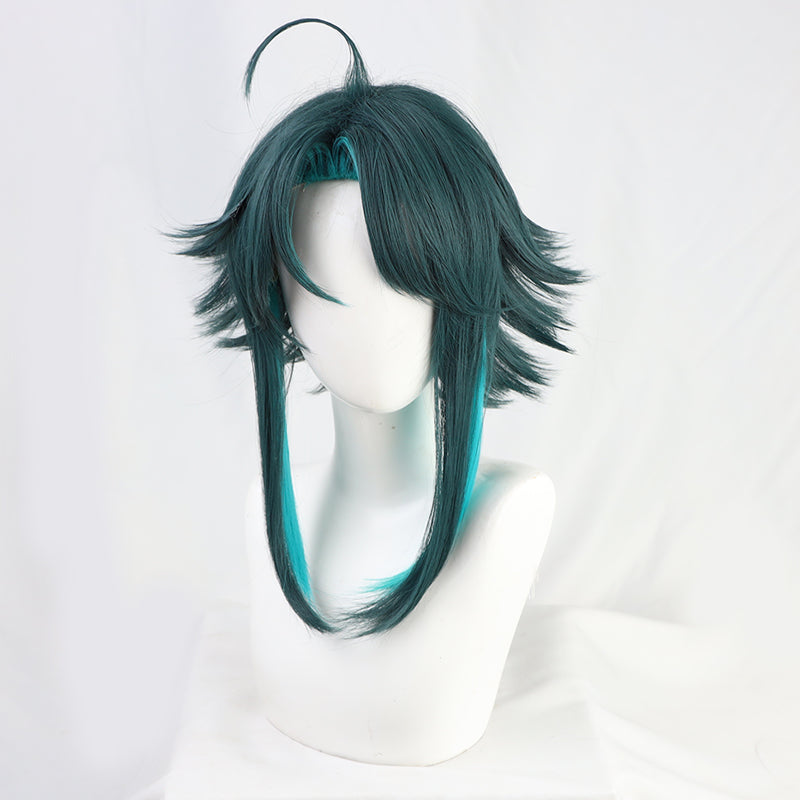 Xiao from Genshin Impact Halloween Green Cosplay Wig