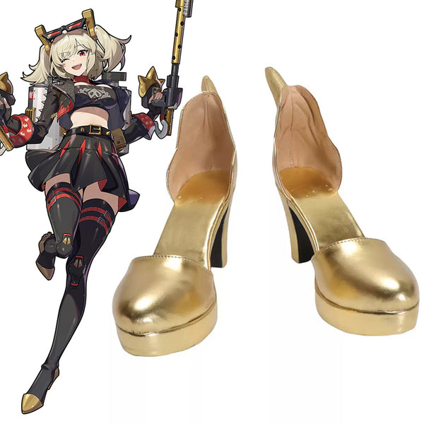 Zenless Zone Zero Burnice White Cosplay Shoes