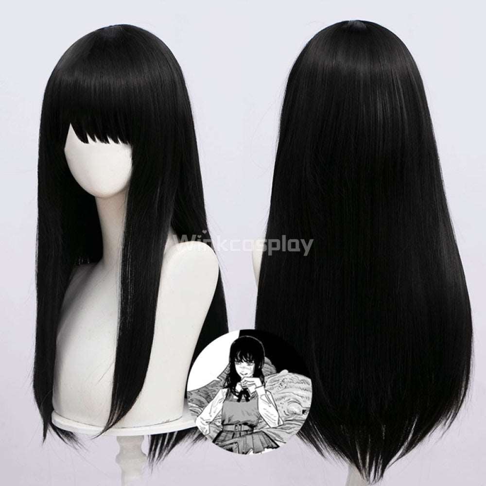 Chainsaw Man The War Devil Asa Mitaka Black Cosplay Wig