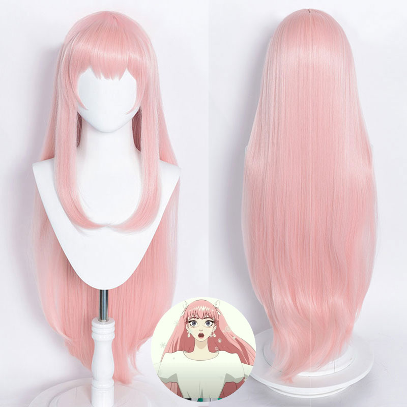 2021 Film Ryuu to Sobakasu no Hime Belle Pink Cosplay Wig