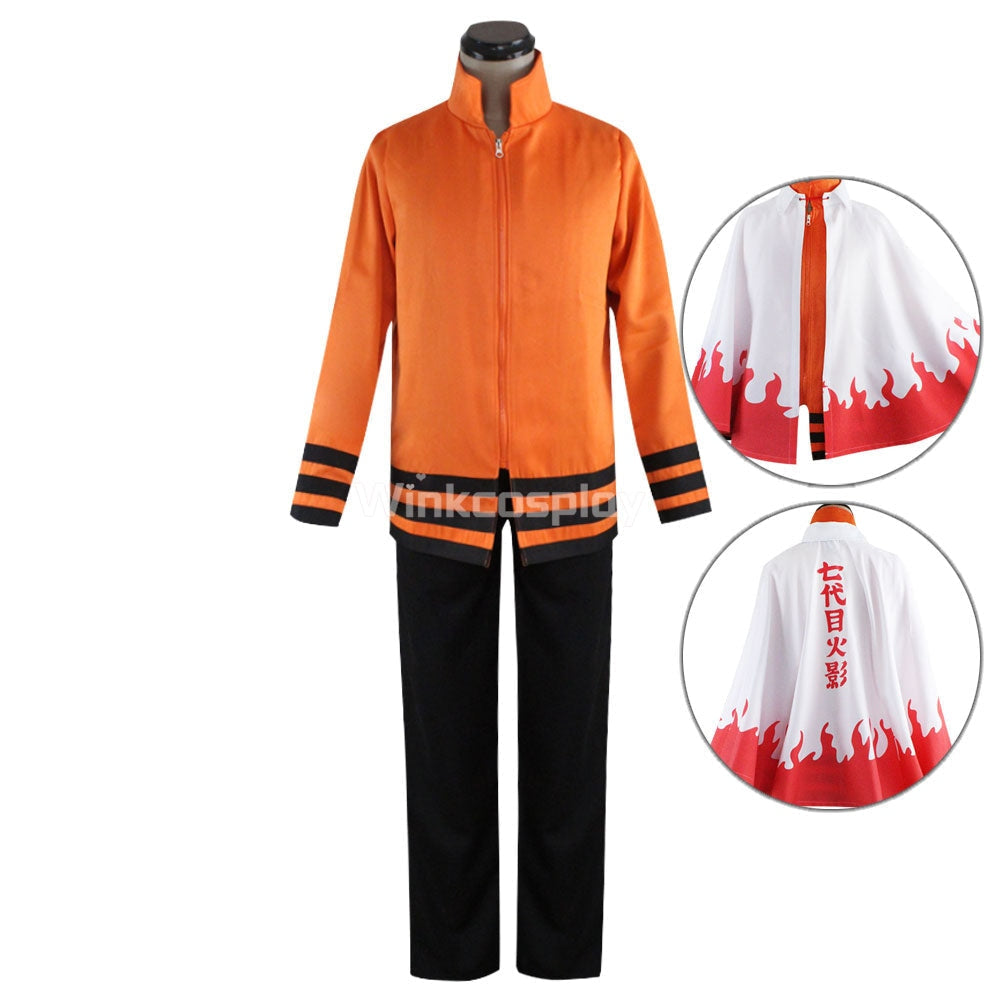 7th Hokage Uzumaki Naruto from Naruto Halloween Cosplay Costume