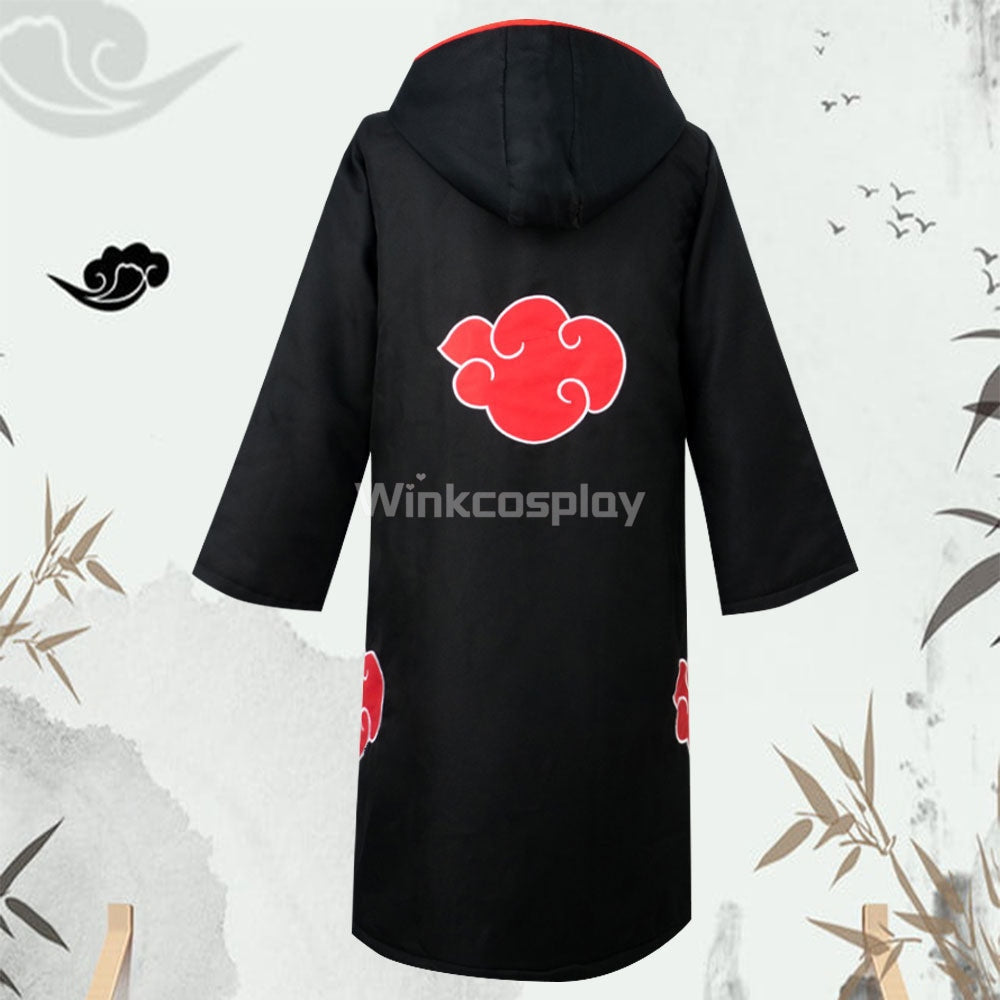 Akatsuki Sasuke Uchiha from Naruto Halloween Coat Cosplay Costume - Winkcosplay