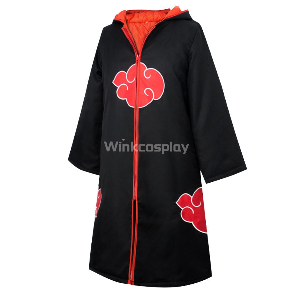 Akatsuki Sasuke Uchiha from Naruto Halloween Coat Cosplay Costume - Winkcosplay