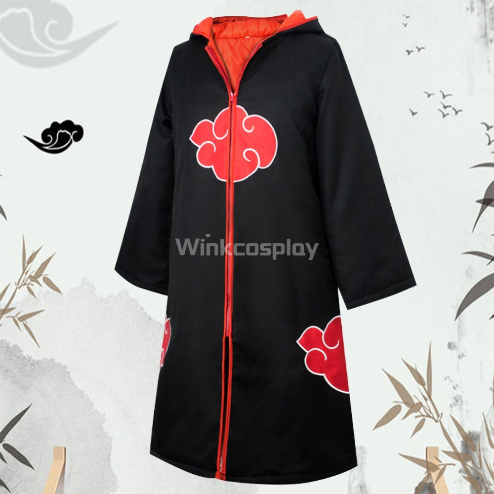 Akatsuki Sasuke Uchiha from Naruto Halloween Coat Cosplay Costume - Winkcosplay