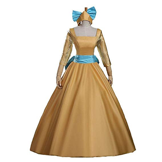 Anastasia Anastasia Princess Yellow Dress Cosplay Costume