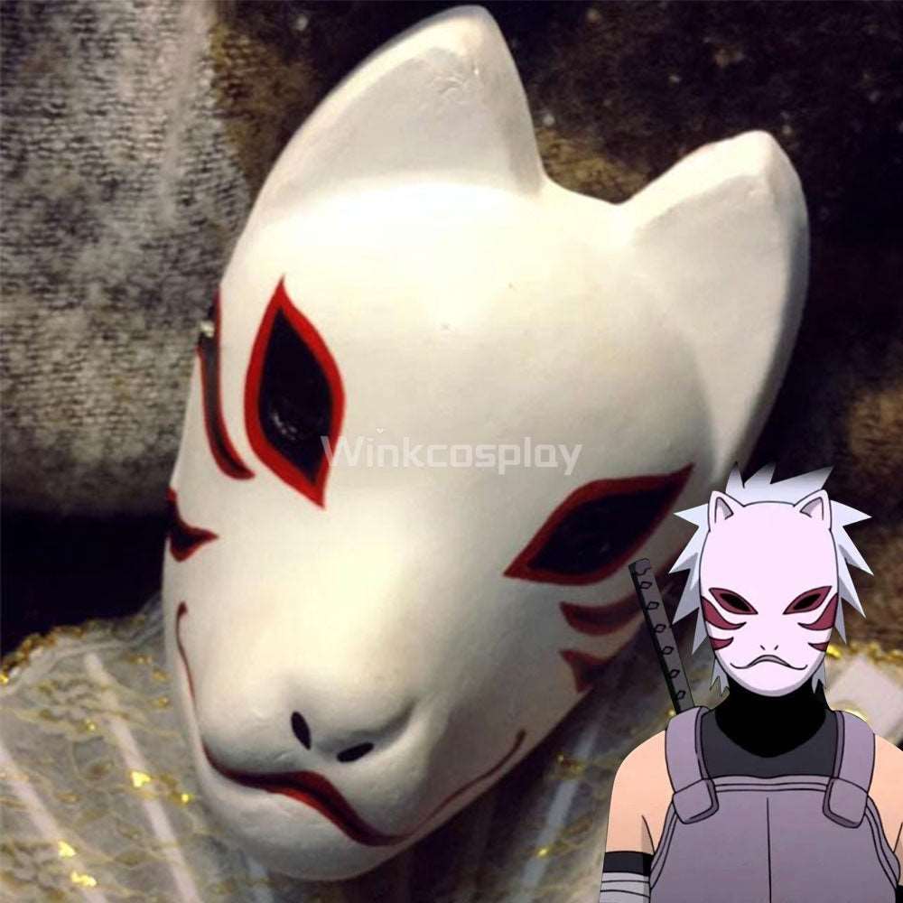 Anbu's Hatake Kakashi from Naruto Halloween Mask Cosplay Accessory Prop - Winkcosplay
