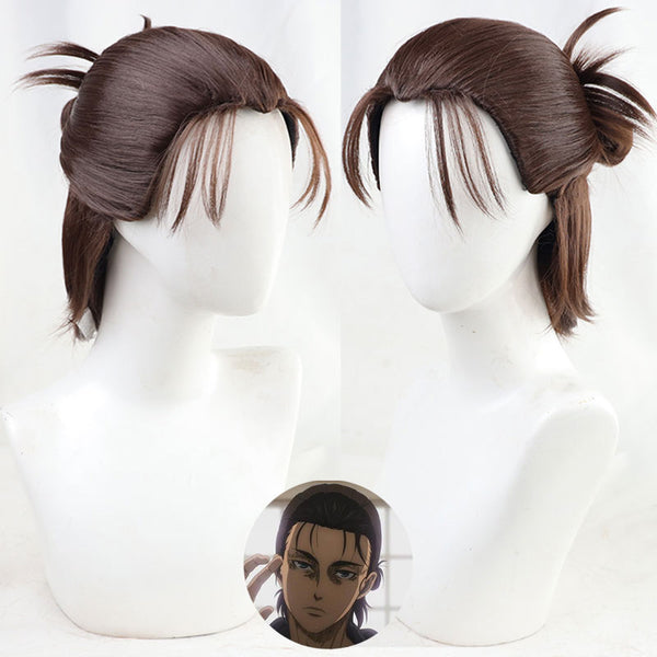 Attack on Titan Final Season Eren Jaeger Eren Yeager Brown Cosplay Wig