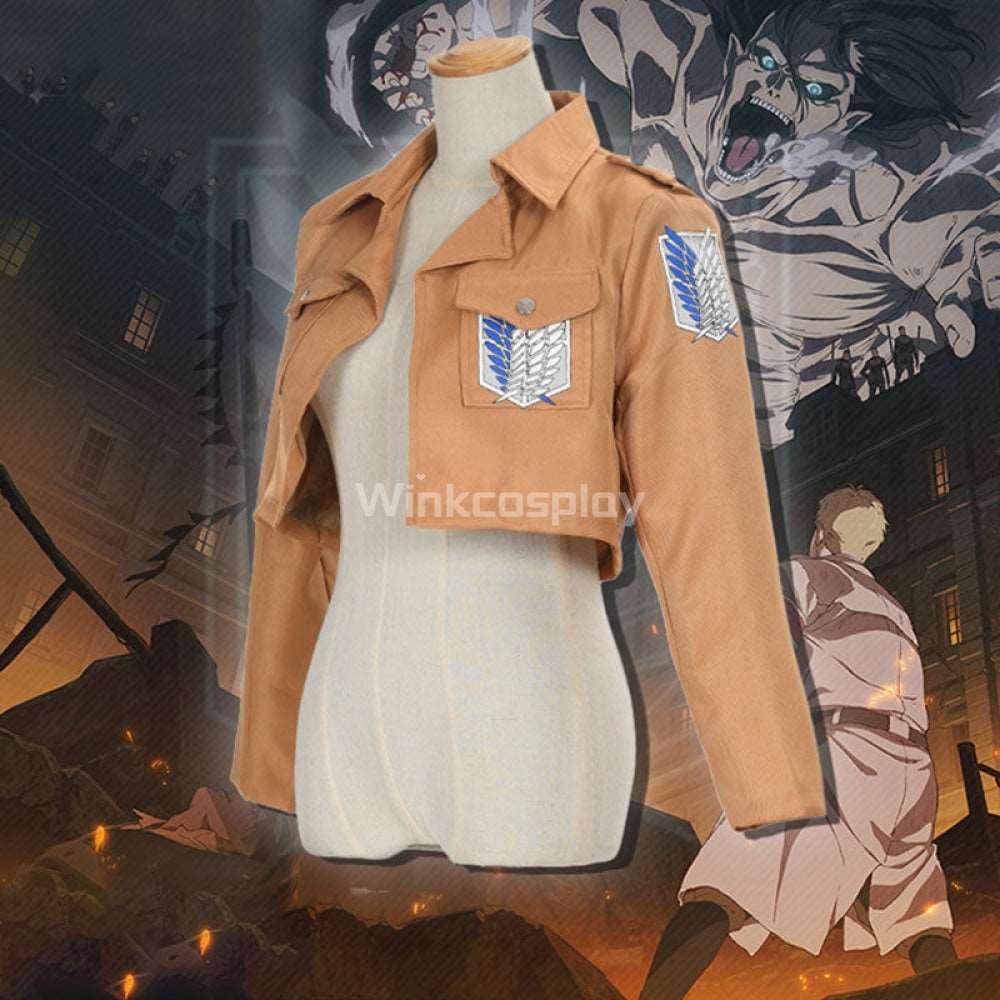 Attack on Titan Shingeki no Kyojin Advancing Giants Survey Corps Jacket Cosplay Costume