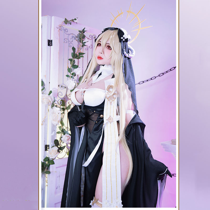 Azur Lane Implacable Nun Cosplay Costume