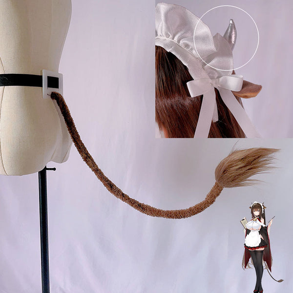 Azur Lane Kashino Maid Horn and Tail Cosplay Accessory Prop