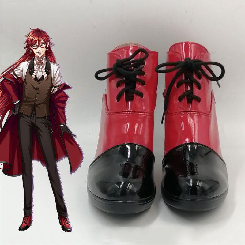 Black Butler Grelle Sutcliff Cosplay Shoes
