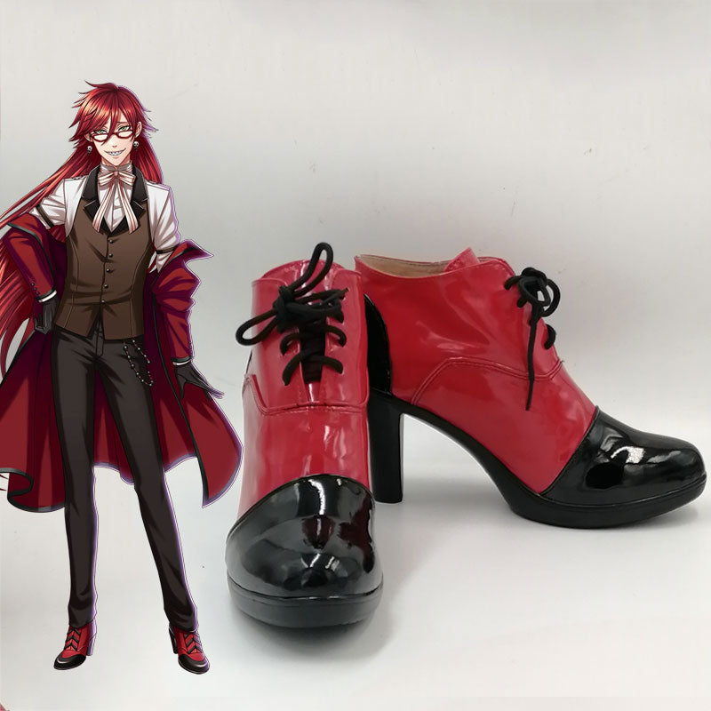 Black Butler Grelle Sutcliff Cosplay Shoes
