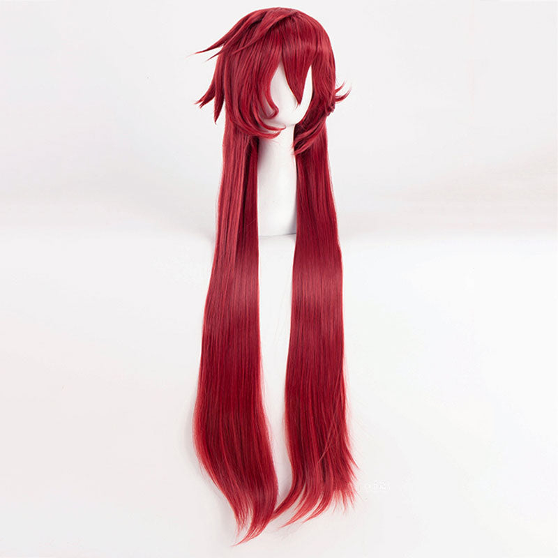 Black Butler Grelle Sutcliff Deep Red Cosplay Wig
