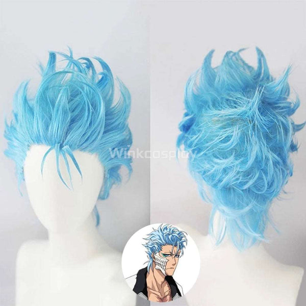 Bleach Grimmjow Jaegerjaquez Blue Cosplay Wig