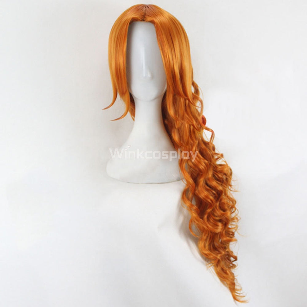 Bleach Matsumoto Rangiku Orange Cosplay Wig