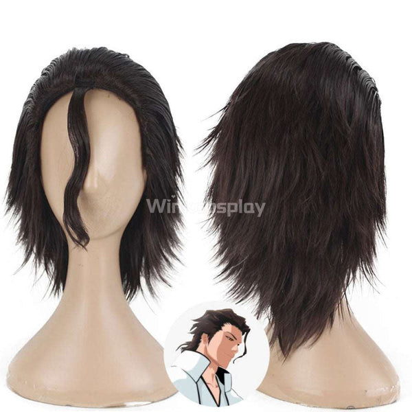 Bleach Sōsuke Aizen Sousuke Aizen Brown Cosplay Wig