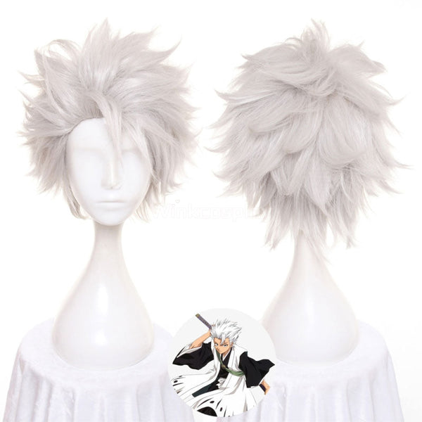 Bleach Tōshirō Hitsugaya Toushirou Hitsugaya Silver White Cosplay Wig